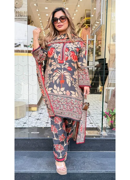 Khas 116 A To B Crep Digital Print Salwar Kameez